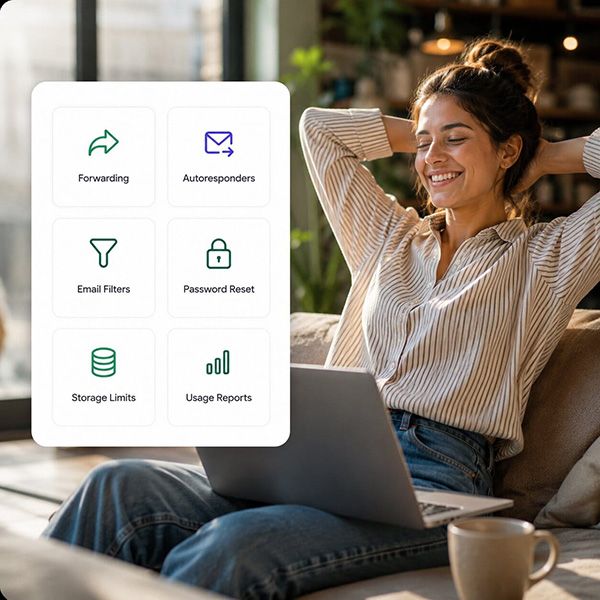 Illustration placeholder — access email anywhere