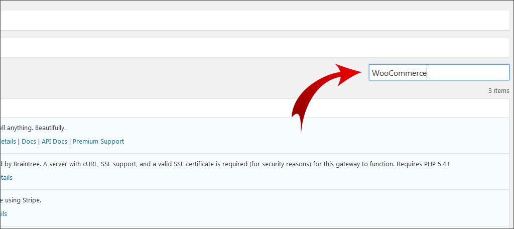 Busca plugins compatibles con WooCommerce