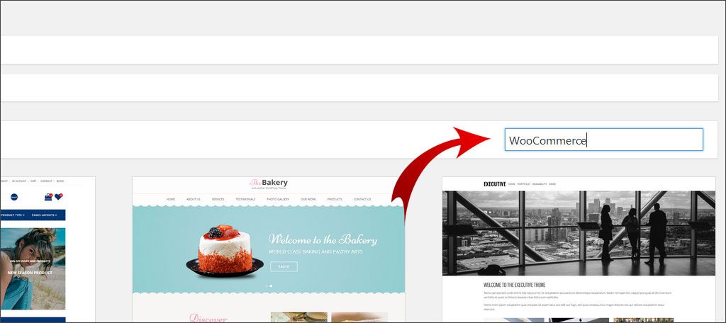 Busca temas compatibles con WooCommerce